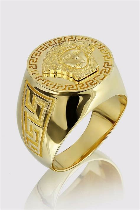 versace man ring|men versace rings 14k gold.